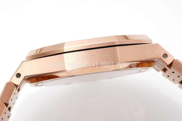 Audemars Piguet Royal Oak 15510 41mm Blue Dial Rose Gold Super Clone - Image 8