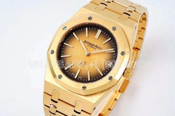 Audemars Piguet Royal Oak 16202 39mm Smoked Yellow Dial in Yellow Gold