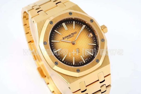 Audemars Piguet Royal Oak 16202 39mm Smoked Yellow Dial in Yellow Gold