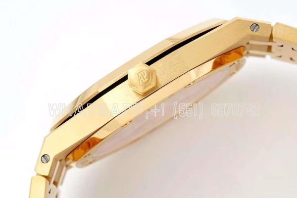 Audemars Piguet Royal Oak 16202 39mm Smoked Yellow Dial in Yellow Gold - Image 7