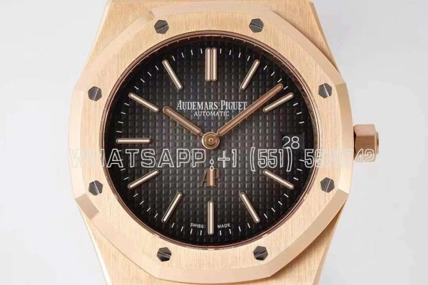 Audemars Piguet Royal Oak 16202OR 39mm Grey Dial in Rose Gold