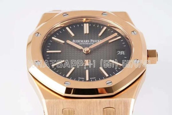 Audemars Piguet Royal Oak 16202OR 39mm Grey Dial in Rose Gold
