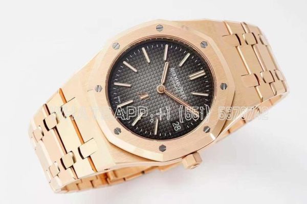 Audemars Piguet Royal Oak 16202OR 39mm Grey Dial in Rose Gold