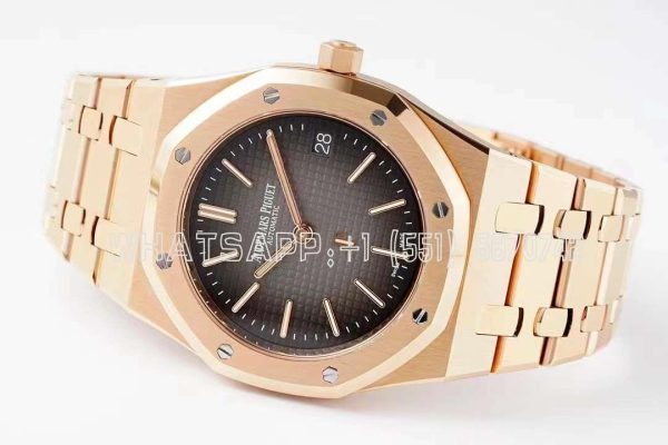 Audemars Piguet Royal Oak 16202OR 39mm Grey Dial in Rose Gold
