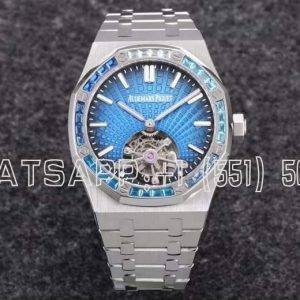 Audemars Piguet Royal Oak 26521BC Blue Dial and Sapphires Tourbillon R8 Factory