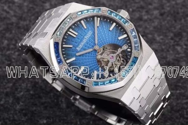 Audemars Piguet Royal Oak 26521BC Blue Dial and Sapphires Tourbillon R8 Factory