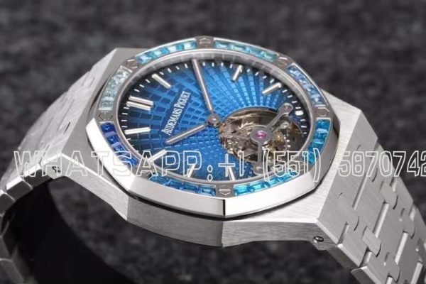 Audemars Piguet Royal Oak 26521BC Blue Dial and Sapphires Tourbillon R8 Factory