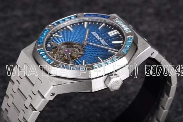Audemars Piguet Royal Oak 26521BC Blue Dial and Sapphires Tourbillon R8 Factory