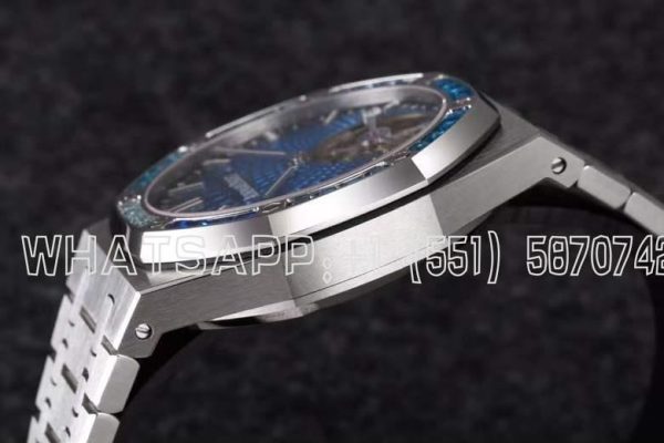 Audemars Piguet Royal Oak 26521BC Blue Dial and Sapphires Tourbillon R8 Factory - Image 7