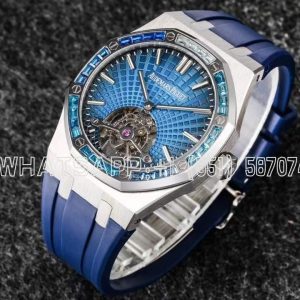 Audemars Piguet Royal Oak 26521PT Blue Dial and Sapphires Tourbillon R8 Factory