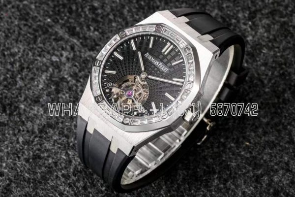 Audemars Piguet Royal Oak 26522BC Black Dial and Diamond Tourbillon R8 Factory