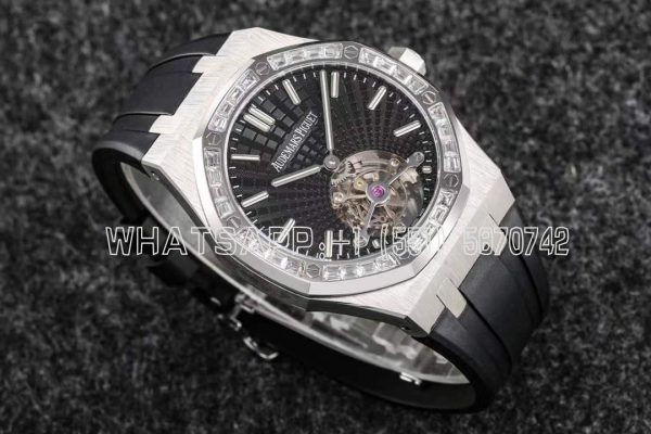 Audemars Piguet Royal Oak 26522BC Black Dial and Diamond Tourbillon R8 Factory