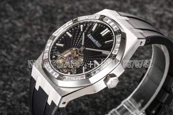 Audemars Piguet Royal Oak 26522BC Black Dial and Diamond Tourbillon R8 Factory