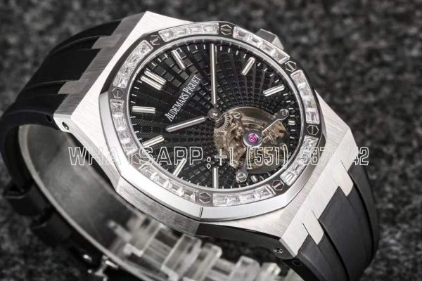 Audemars Piguet Royal Oak 26522BC Black Dial and Diamond Tourbillon R8 Factory