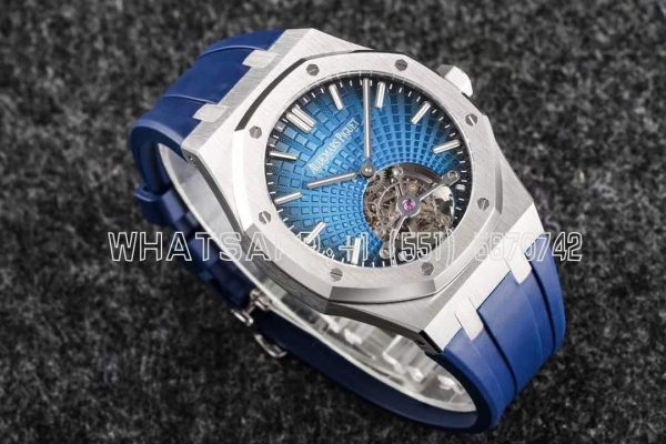 Audemars Piguet Royal Oak 26522bc Blue Dial Tourbillon Rubber Strap R8 Factory