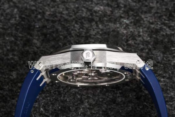 Audemars Piguet Royal Oak 26522bc Blue Dial Tourbillon Rubber Strap R8 Factory - Image 6
