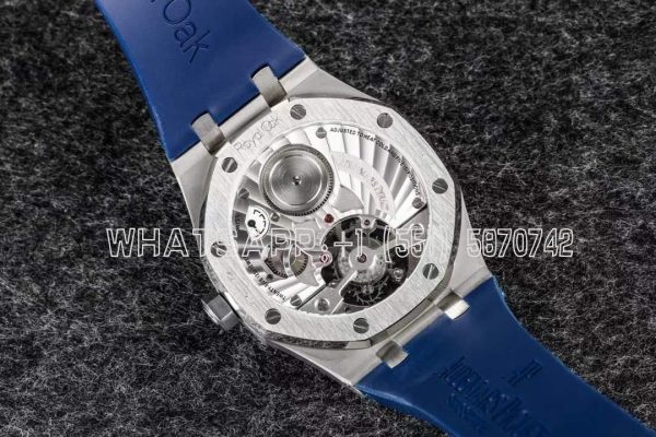 Audemars Piguet Royal Oak 26522bc Blue Dial Tourbillon Rubber Strap R8 Factory - Image 9