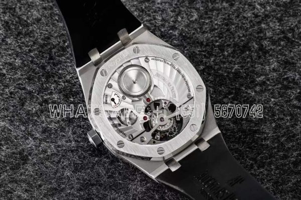 Audemars Piguet Royal Oak 26522bc Purple Dial Tourbillon in Rubber Strap R8 Factory - Image 9