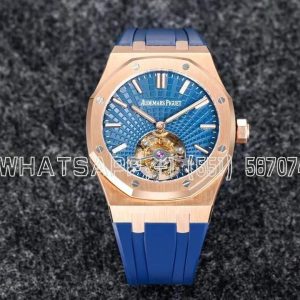 Audemars Piguet Royal Oak 26522BC Rose Gold Casse Blue Dial Tourbillon R8 Factory
