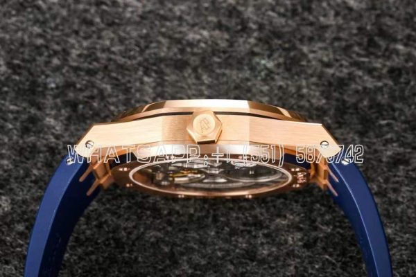 Audemars Piguet Royal Oak 26522BC Rose Gold Casse Blue Dial Tourbillon R8 Factory - Image 6