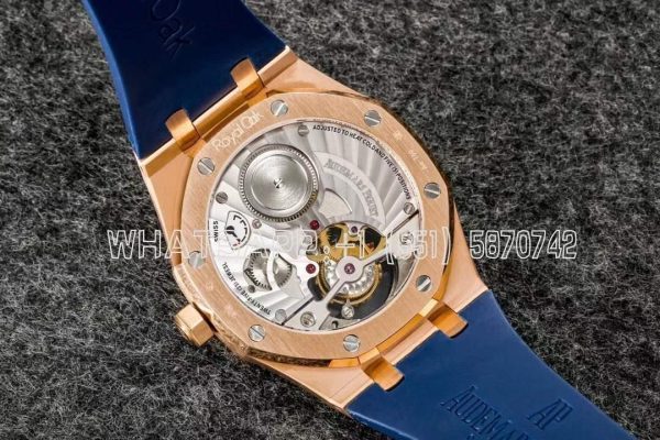 Audemars Piguet Royal Oak 26522BC Rose Gold Casse Blue Dial Tourbillon R8 Factory - Image 9