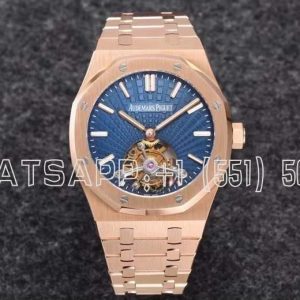 Audemars Piguet Royal Oak 26522ti Rose Gold Casse Blue Dial Tourbillon R8 Factory