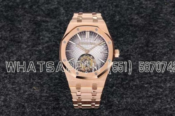 Audemars Piguet Royal Oak 26530OR Rose Gold Gray Dial Tourbillon R8 Factory