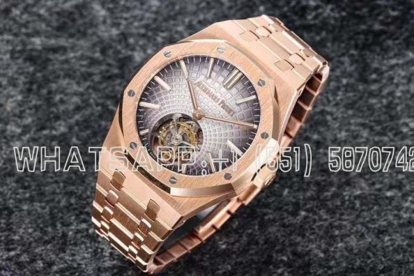 Audemars Piguet Royal Oak 26530OR Rose Gold Gray Dial Tourbillon R8 Factory