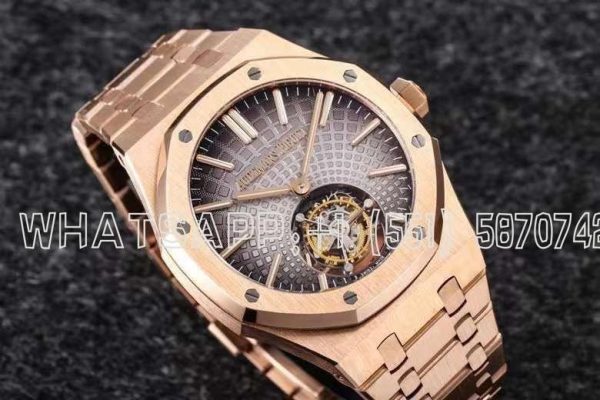 Audemars Piguet Royal Oak 26530OR Rose Gold Gray Dial Tourbillon R8 Factory