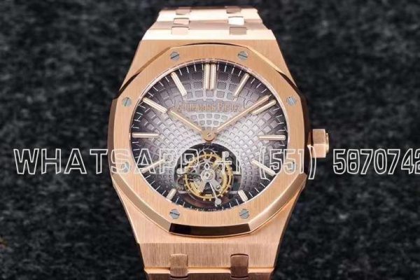 Audemars Piguet Royal Oak 26530OR Rose Gold Gray Dial Tourbillon R8 Factory