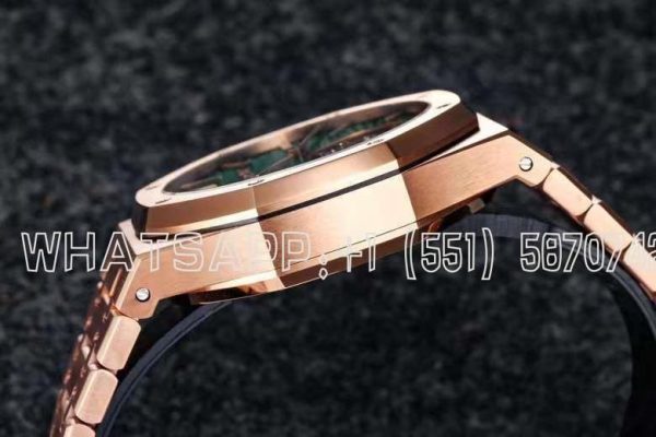 Audemars Piguet Royal Oak 26533OR Rose Gold Green Dial Tourbillon R8 Factory - Image 6