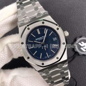 Audemars Piguet Royal Oak 39mm 15202 Blue Textured Dial on SS Bracelet A2121