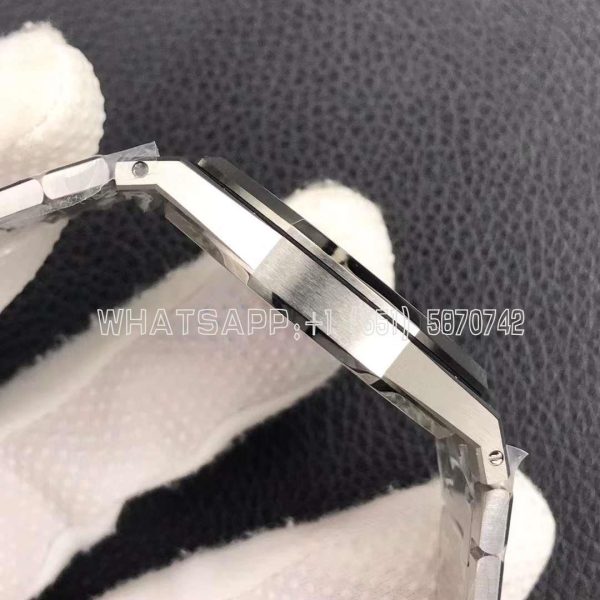 Audemars Piguet Royal Oak 39mm 15202 Blue Textured Dial on SS Bracelet A2121 - Image 6
