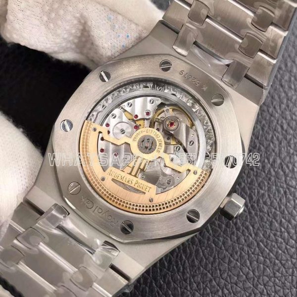 Audemars Piguet Royal Oak 39mm 15202 Blue Textured Dial on SS Bracelet A2121 - Image 9