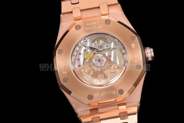 Audemars Piguet Royal Oak 41mm 15400 Iced Out Rose Gold in Arabic Markers - Image 9