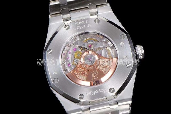 Audemars Piguet Royal Oak 41mm 15400 Iced Out Steel in Stick Markers - Image 9