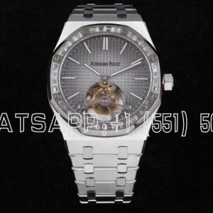 Audemars Piguet Royal Oak Gray Dial and Diamond Tourbillon R8 Factory