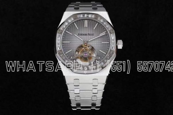 Audemars Piguet Royal Oak Gray Dial and Diamond Tourbillon R8 Factory
