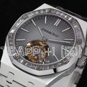 Audemars Piguet Royal Oak Gray Dial and Diamond Tourbillon R8 Factory