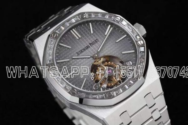 Audemars Piguet Royal Oak Gray Dial and Diamond Tourbillon R8 Factory