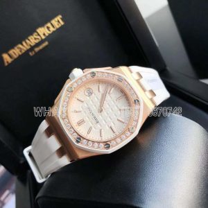 Audemars Piguet Royal Oak Offshore Ladies 67540ok RG White Dial Swiss Quartz