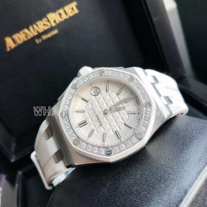 Audemars Piguet Royal Oak Offshore Ladies 67540sk SS White Dial Swiss Quartz