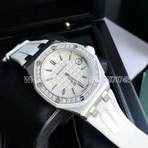 Audemars Piguet Royal Oak Offshore Ladies 67540sk SS White Dial Swiss Quartz