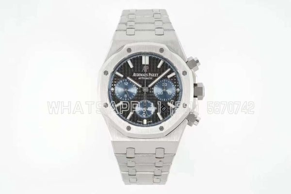 Audemars Piguet Royal Oak Offshore Self-Winding Chronograph Black/Blue Dial in Steel
