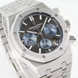 Audemars Piguet Royal Oak Offshore Self-Winding Chronograph Black/Blue Dial in Steel