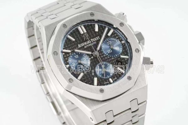 Audemars Piguet Royal Oak Offshore Self-Winding Chronograph Black/Blue Dial in Steel