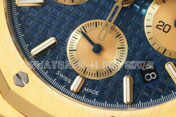 Audemars Piguet Royal Oak Offshore Self-Winding Chronograph Blue/Gold Dial in Yellow Gold - Image 5