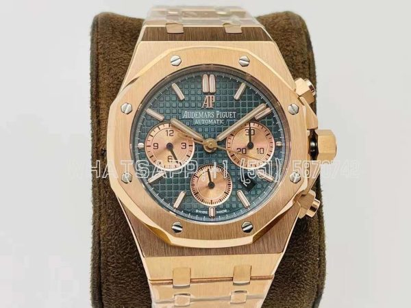 Audemars Piguet Royal Oak Offshore Self-Winding Chronograph Blue/Rose Dial in Rose Gold