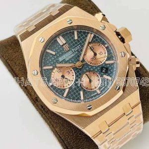 Audemars Piguet Royal Oak Offshore Self-Winding Chronograph Blue/Rose Dial in Rose Gold