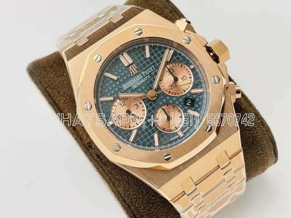 Audemars Piguet Royal Oak Offshore Self-Winding Chronograph Blue/Rose Dial in Rose Gold
